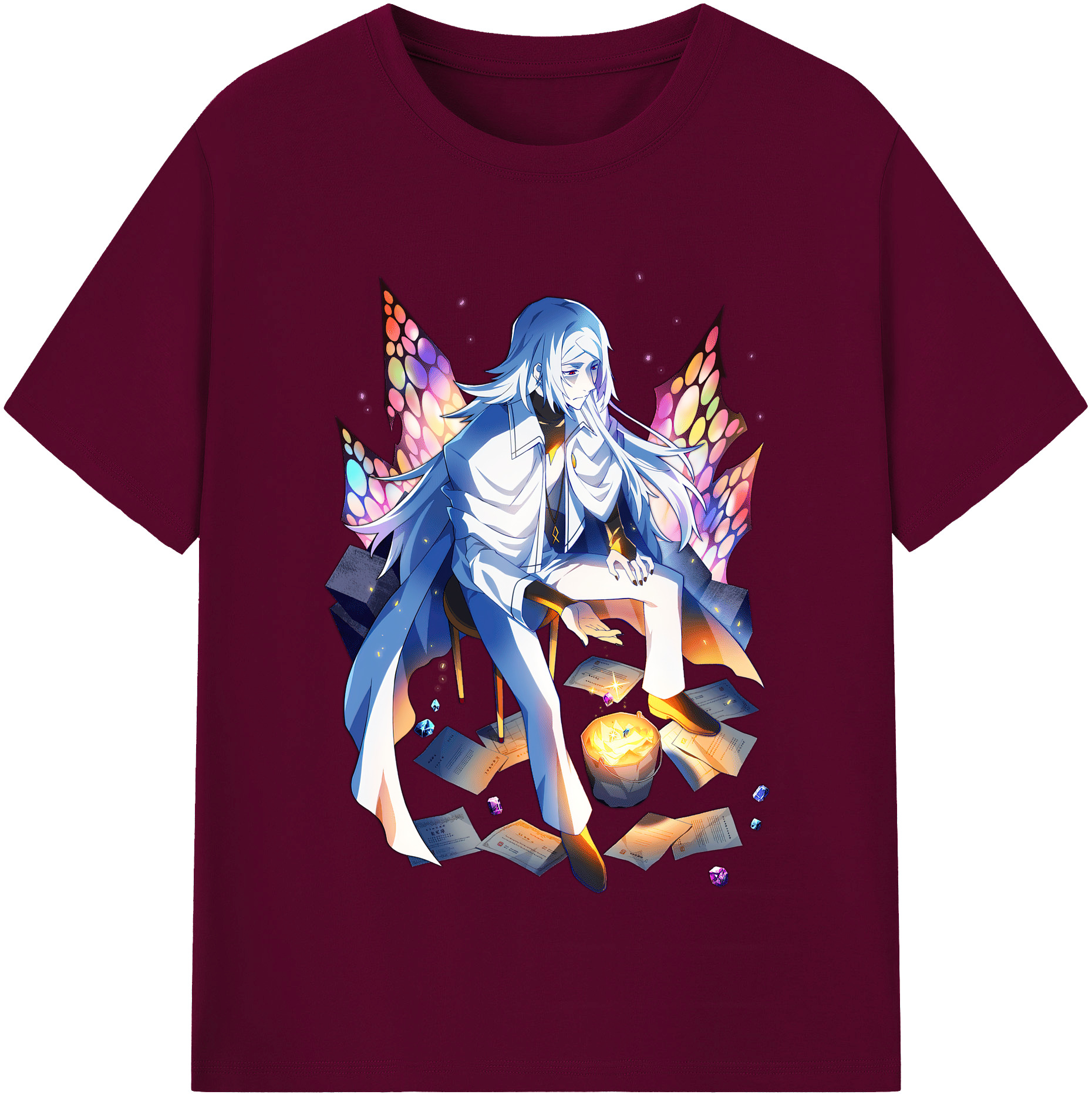 （画像用） 文豪ストレイドッグス Bungo Stray Dogs レディースカジュアルプリントTシャツ（綿100％）